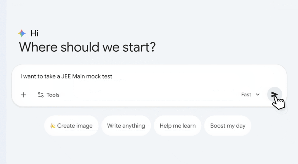 Google Gemini JEE Mock Test