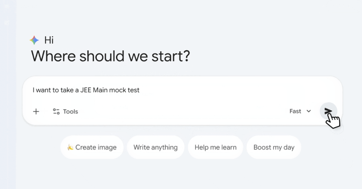Google Gemini JEE Mock Test