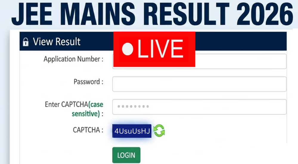JEE Mains Result 2026