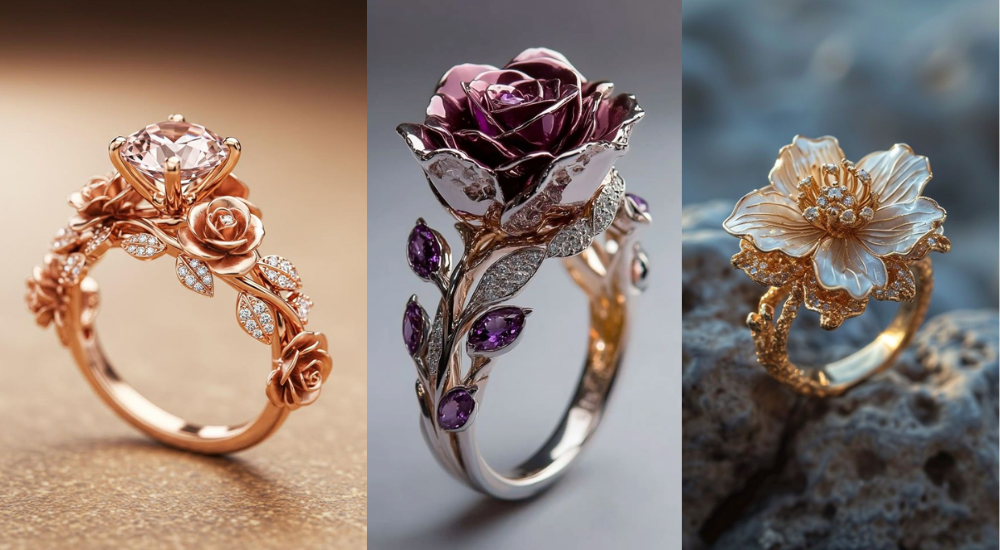 Nature-Inspired Engagement Rings