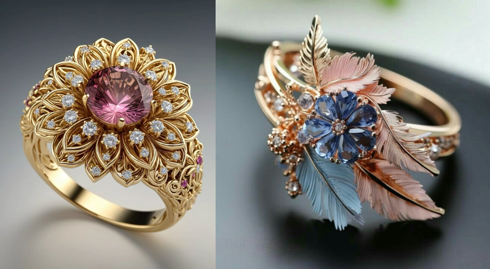 Nature-Inspired Engagement Rings
