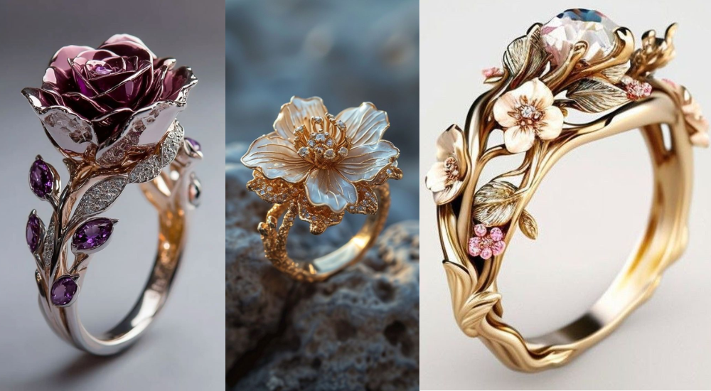Nature-Inspired Engagement Rings