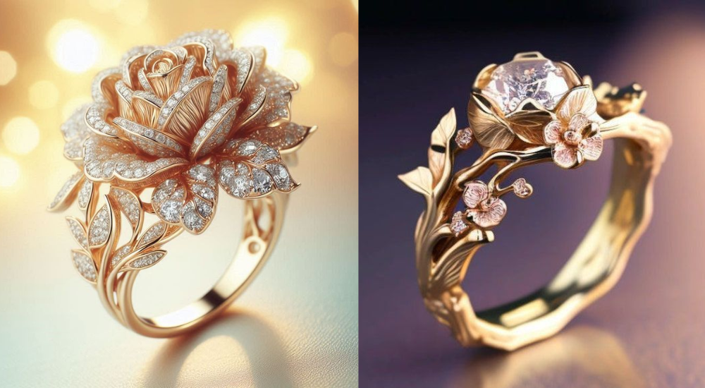 Nature-Inspired Engagement Rings