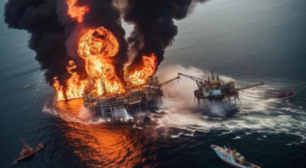 US-Owned Oil Tanker Destroyed