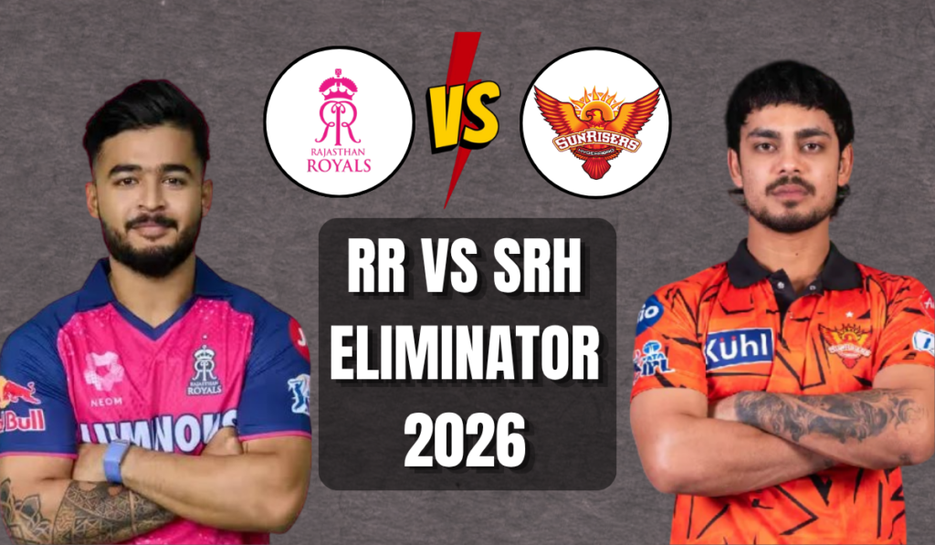 RR vs SRH Eliminator 2026