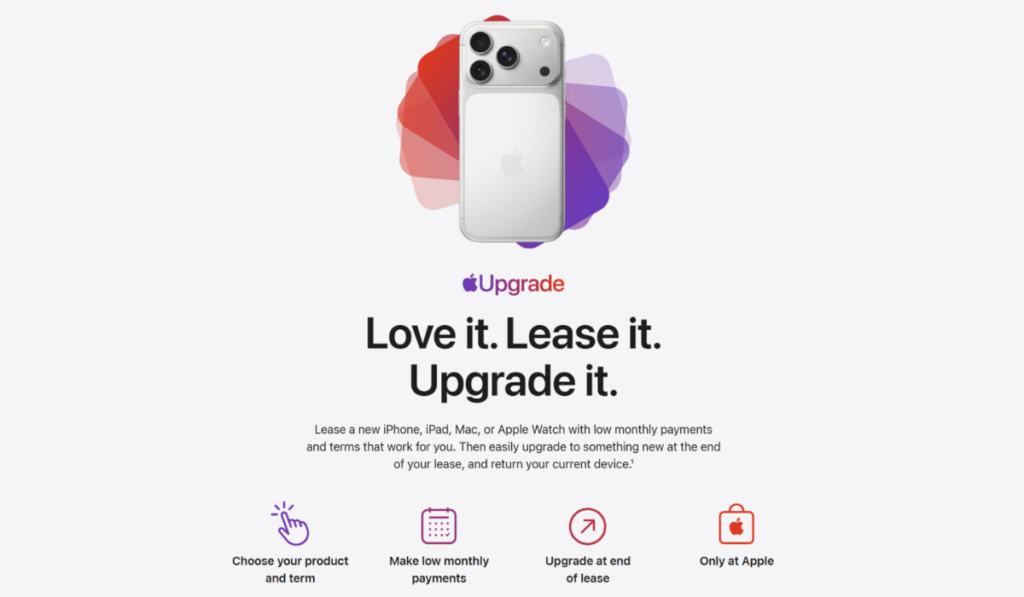 Apple Upgrade Leasing Program