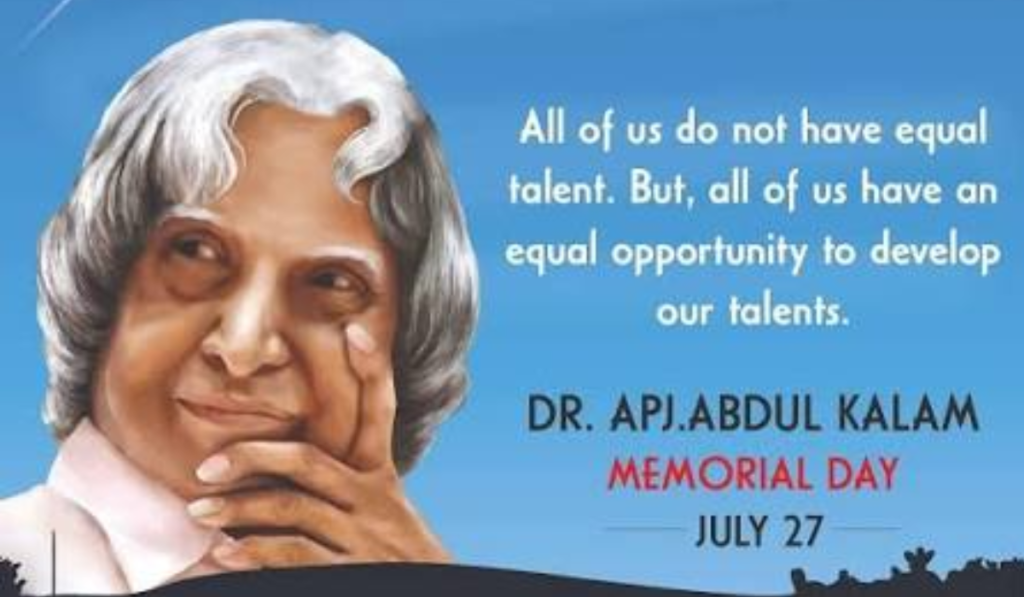 Dr. A.P.J. Abdul Kalam Memorial Day 2026