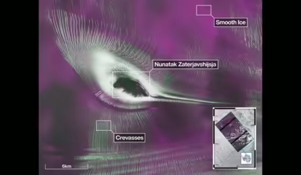 NASA's NISAR Satellite Spots 'Hummingbird' in Antarctica