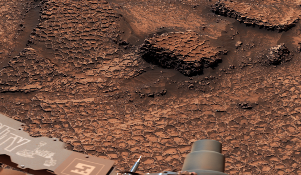 NASA's Curiosity Mars Rover Discovers Field of Honeycomb Textures