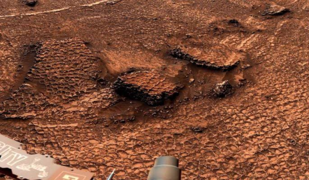 NASA's Curiosity Mars Rover Discovers Field of Honeycomb Textures