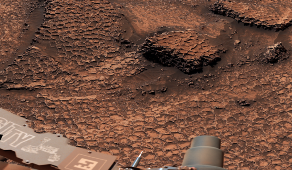 NASA's Curiosity Mars Rover Discovers Field of Honeycomb Textures