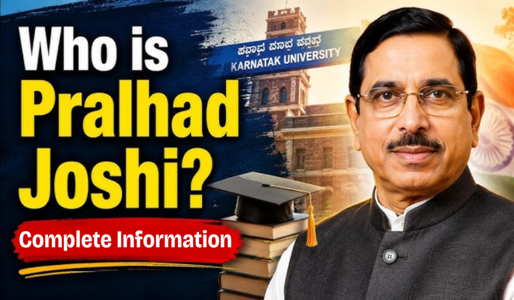 Prahlad Joshi, New Education Minister of India