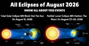 All Eclipses of August 2026- Total Solar Eclipse and Partial Lunar Eclipse
