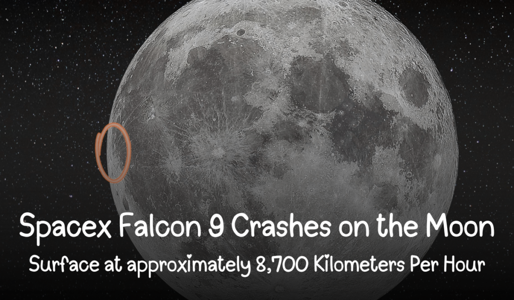 SpaceX Rocket Crashes on the Moon